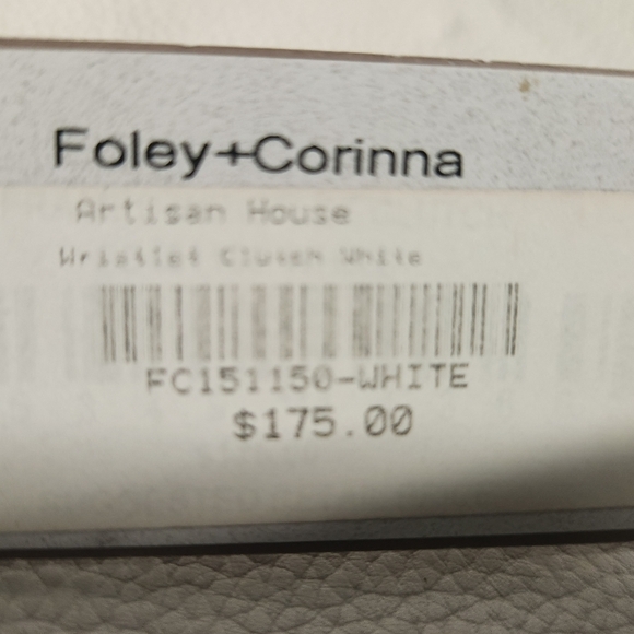 Foley And Corinna Framed White Leather Wristlet/Clutch-NWT - Picture 4 of 13